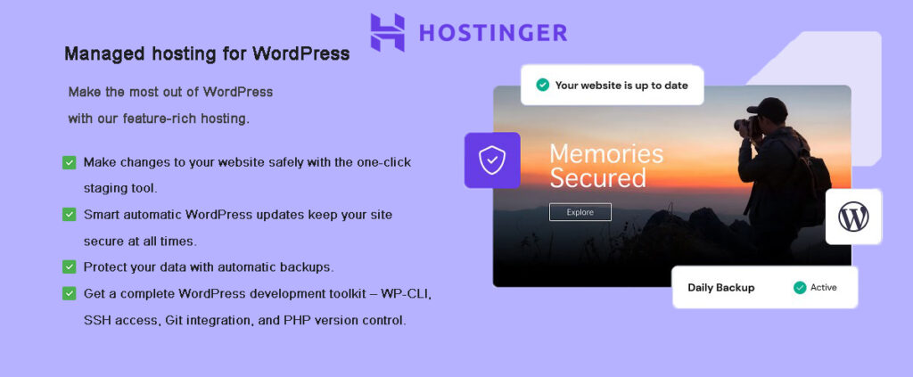 Hostinger Managed WoldPress Hosting